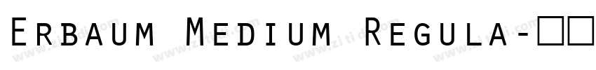 Erbaum Medium Regula字体转换